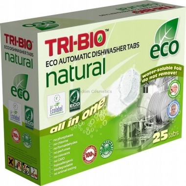 TRI-BIO NATURAL TABLETKI DO ZMYWARKI ALL IN ONE 25 SZTUK