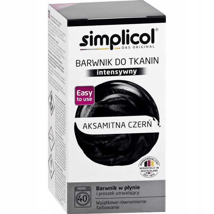 SIMPLICOL BARWNIK DO TKANIN INTENSYWNY AKSAMITNA CZER 560G