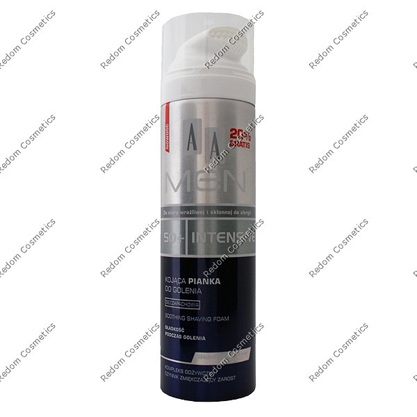 AA MEN 50+ INTENSIVE KOJCA PIANKA DO GOLENIA BEZZAPACHOWA 250 ML