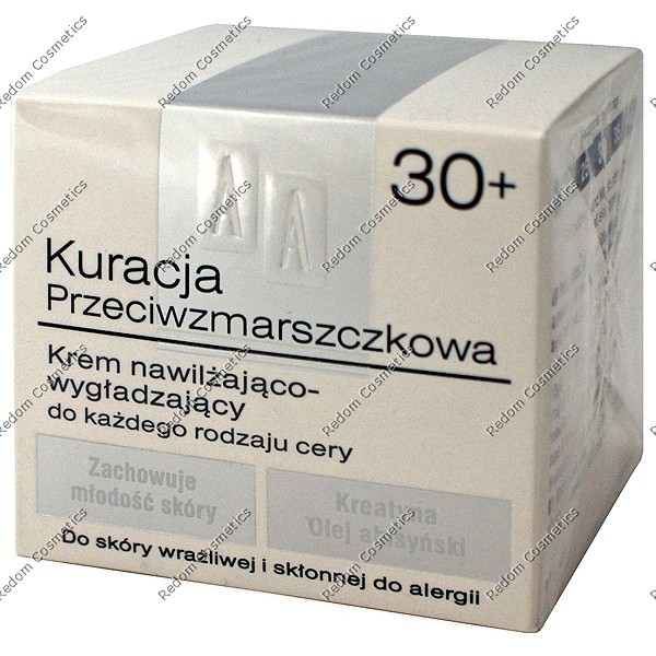 AA KURACJA PRZECIWZMARSZCZKOWA 30+ KREM NAWILAJCO-WYGADZAJCY 50 ML