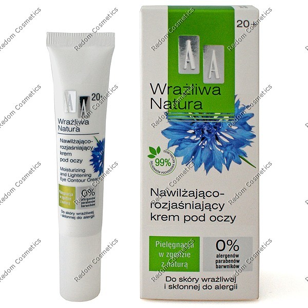 AA WRA�LIWA NATURA 20+ NAWIL�AJ�CO-ROZJA�NIAJ�CY KREM POD OCZY 15 ML
