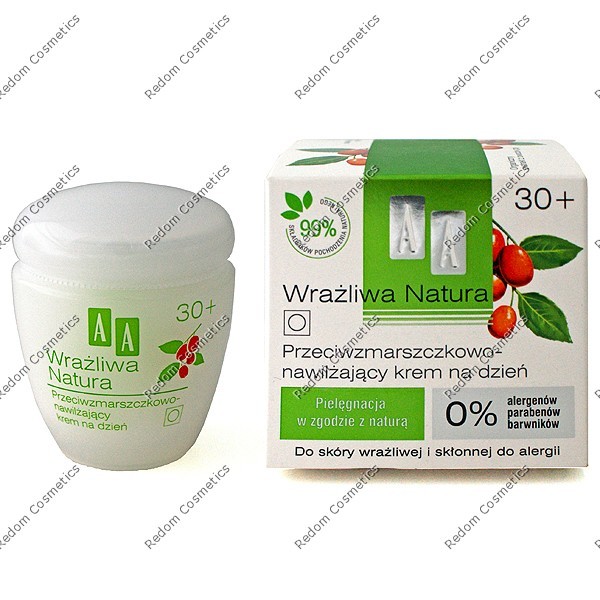 AA WRA�LIWA NATURA 30+ PRZECIWZMARSZCZKOWO-NAWIL�AJ�CY KREM NA DZIE� 50 ML
