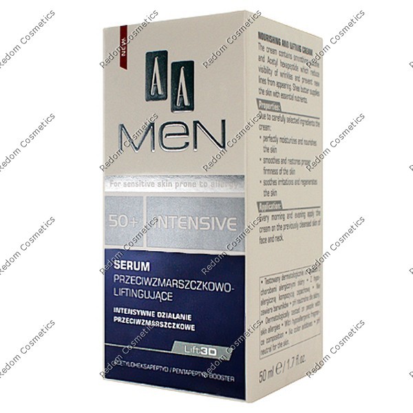 AA MEN 50+ INTENSIVE SERUM PRZECIWZMARSZCZKOWO - LIFTINGUJCE 50 ML