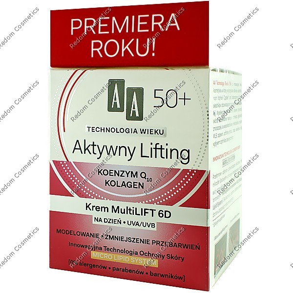 AA TECHNOLOGIA WIEKU 50+ KREM MULTI LIFT 6D NA DZIE 50 ML