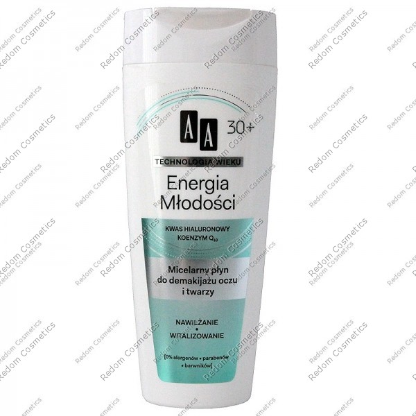AA TECHNOLOGIA WIEKU 30+ MICELARNY PYN DO DEMAKIJAU OCZU I TWARZY 200ML