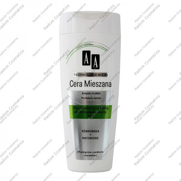 AA TECHNOLOGIA WIEKU CERA MIESZANA P�YN MICELARNY + PEELING DO DEMAKIJA�U TWARZY 2 W 1 200ML