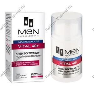 AA MEN ADVANCED CARE VITAL 40+ KREM DO TWARZY PRZECIWZMARSZCZKOWY 50ML