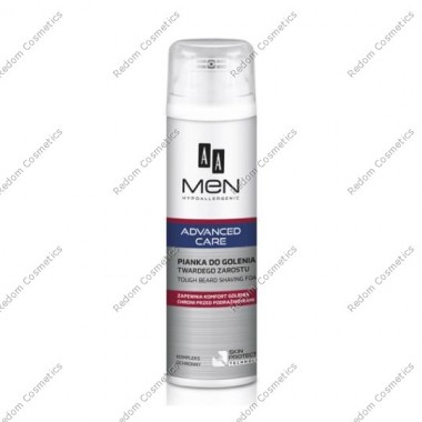AA MEN ADVANCED CARE PIANKA DO GOLENIA TWARDEGO ZAROSTU 250ML