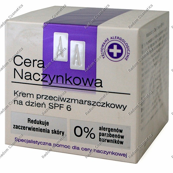 AA CERA NACZYNKOWA KREM PRZECIWZMARSZCZKOWY NA DZIE SPF 6 50 ML 