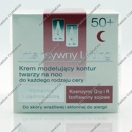 AA INTENSYWNY LIFTING 50+ KREM KORYGUJCO-LIFTINGUJCY NA NOC DO KADEGO RODZAJU CERY 50 ML