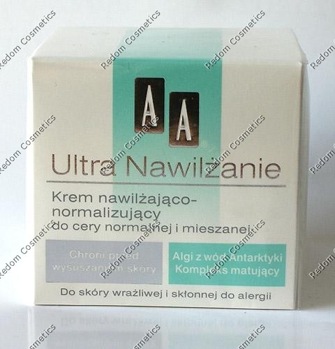 AA ULTRA NAWIL�ANIE KREM NAWIL�AJ�CO-NORMALIZUJACY DO CERY NORMALNEJ I MIESZANEJ 50 ML  