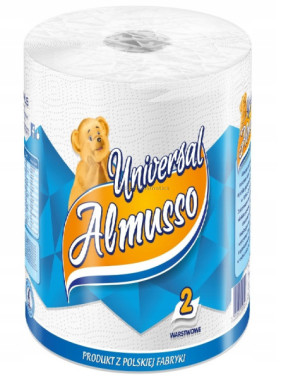 ALMUSSO UNIVERSAL R�CZNIK PAPIEROWY CELULOZA W OPAKOWANIU 1 SZT. BIA�Y