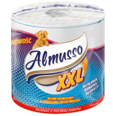 ALMUSSO XXL R�CZNIK PAPIEROWY BIA�Y 80 M - 2 WARSTWOWY 