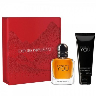 ARMANI EMPORIO STRONGER WITH YOU WODA TOALETOWA DLA MʯCZYZN 50 ML + EL POD PRYSZNIC 75 ML