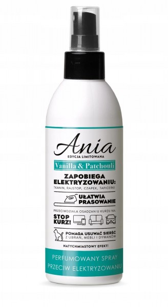 BARWA ANIA P�YN ANTYELEKTROSTATYCZNY VANILIA & PATCHULI 220 ML