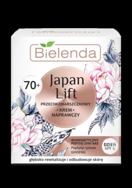 BIELENDA JAPAN LIFT  NAPRAWCZY KREM PRZECIWZMARSZCZKOWY 40+ NA DZIEŃ SPF  50ML  