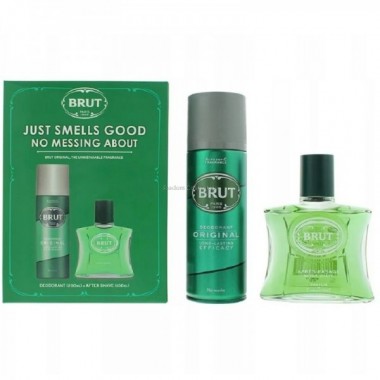 BRUT ORIGINAL WODA PO GOLENIU 100 ML + DEZODORANT W SPRAYU 200 ML