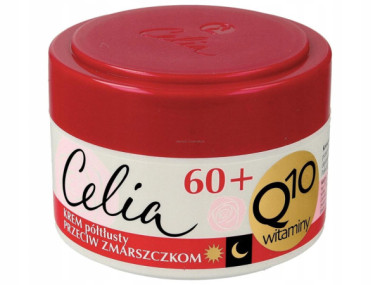CELIA KREM PRZECIWSTARZENIOWY Q10 60+ DO TWARZY 0 SPF DZIE� I NOC 50 ML