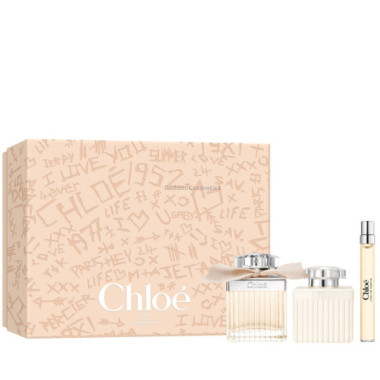 CHLOE CHLOE WODA PERFUMOWANA DLA KOBIET 100 ML + PERFUMOWANY BALSAM DO CIA�A 100 ML + WODA PERFUMOWANA MINI 5 ML