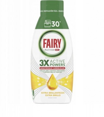 FAIRY PLATINUM EL DO ZMYWARKI NA 30 MY 600 ML LEMON