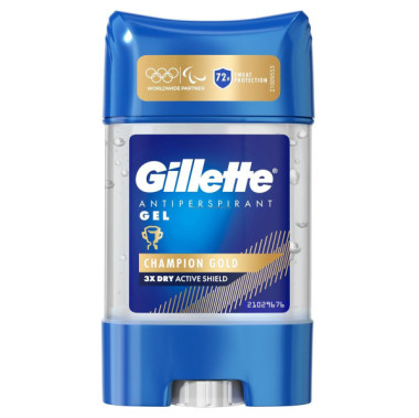 GILLETTE CLEAR GEL CHAMPION GOLD ANTYPERSPIRANT DLA MʯCZYZN 70 ML
