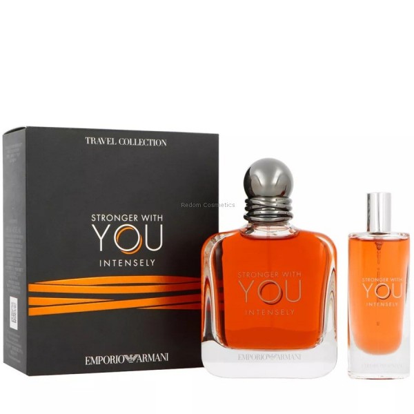 GIORGIO ARMANI EMPORIO STRONGER WITH YOU INTENSELY WODA PERFUMOWANA DLA MʯCZYZN 100 ML + WODA PERFUMOWANA 15 ML