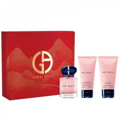 GIORGIO ARMANI MY WAY WODA PERFUMOWANA DLA KOBIET 50 ML + BALSAM DO CIAA 50 ML + EL POD PRYSZNIC 50 ML