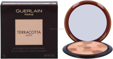 GUERLAIN TERRACOTTA LIGHT POWDER SPF 01 PUDER PRASOWANY BR�ZUJ�CO-ROZ�WIETLAJ�CY 01 CLAIR DOR� 10 G