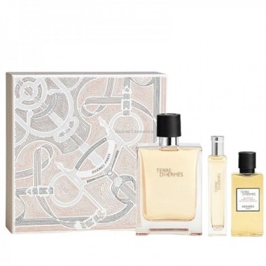 HERMES TERRE D'HERMES WODA TOALETOWA DLA MʯCZYZN 100 ML + WODA TOALETOWA 15 ML + EL POD PRYSZNIC 40 ML