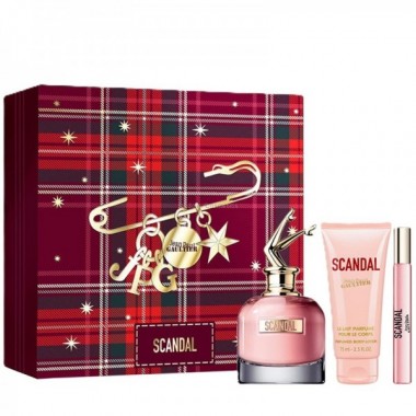 JEAN PAUL GAULTIER SCANDAL WODA PERFUMOWANA DLA KOBIET 80 ML + WODA PERFUMOWANA 100 ML + BALSAM DO CIAA 75 ML
