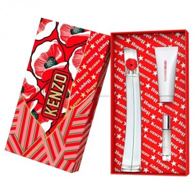KENZO BY FLOWER WODA PERFUMOWANA DLA KOBIET 100 ML + WODA PERFUMOWANA 10 ML + MLECZKO DO CIAA 75 ML