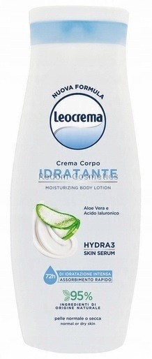 LEOCREMA KREM DO CIAA NAWILAJCY ALOES I KWAS HIALURONOWY 400 ML