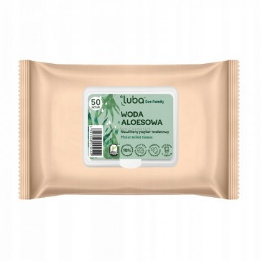 LUBA FAMILY NAWILANY PAPIER TOALETOWY ALOES 50 SZTUK