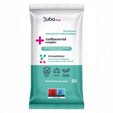 LUBA MED CHUSTECZKI ANTIBACTERIAL COMPLEX - ODWIEENIE