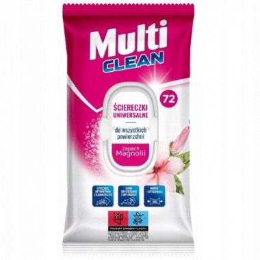 MULTI CLEAN UNIWERSALNE CIERECZKI DO WSZYSTKICH POWIERZCHNI O ZAPACHU MAGNOLII 