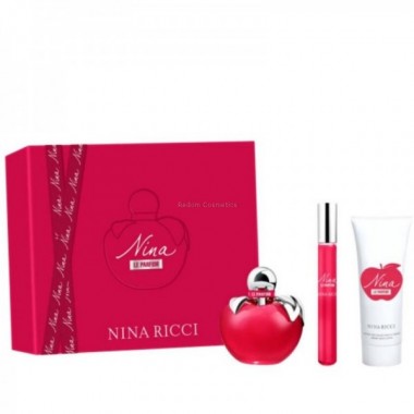 NINA RICCI LE PARFUM WODA PERFUMOWANA ZESTAW DLA KOBIET 50 ML + WODA PERFUMOWANA ROLL-ON 10 ML + BALSAM DO CIAA 75 ML 