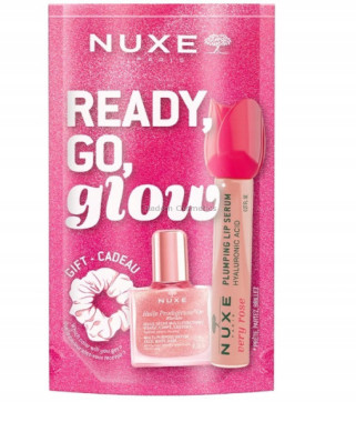 NUXE READY, GO, GLOW ZESTAW SERUM DO UST + SUCHY OLEJEK