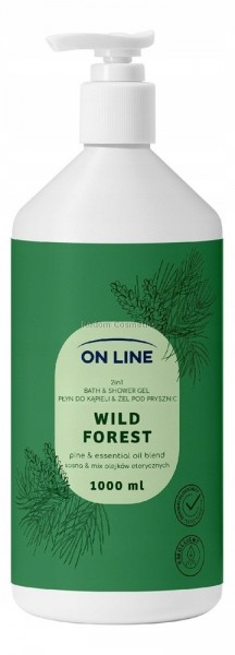 ON LINE OLEJKOWY EL POD PRYSZNIC & PYN DO KPIELI WILD FOREST SOSNA & EKSTRAKT Z JAOWCA1L