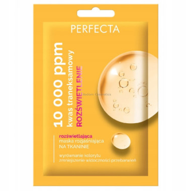 PERFECTA 10 000 PPM ROZ�WIETLAJ�CA MASKA ROZJA�NIAJ�CA DO TWARZY NA TKANINIE
