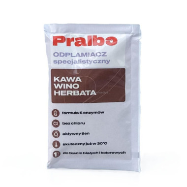 PRALBO ODPLAMIACZ SPECJALISTYCZNY KAWA, WINO, HERBATA 35G