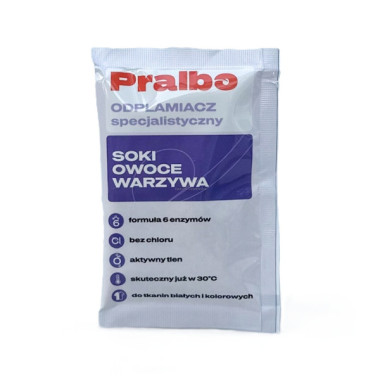 PRALBO ODPLAMIACZ W PROSZKU SOKI, OWOCE, WARZYWA 35 G