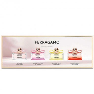 SALVATORE FERRAGAMO LADIES MINI SET DLA KOBIET 4 X 5 ML