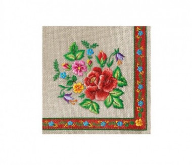 SERWETKI DEKORACYJNE A'20 FOLK ON BEIGE