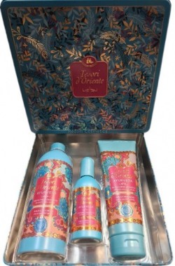 TESORI D'ORIENTE ZESTAW  PERFUMY 100 ML + PYN DO KPIELI 200ML+ EL POD PRYSZNIC 250ML AYURVEDA