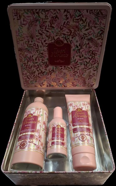 TESORI D'ORIENTE ZESTAW  PERFUMY 100 ML + PYN DO KPIELI 200ML+ EL POD PRYSZNIC 250ML  IKIAGAI