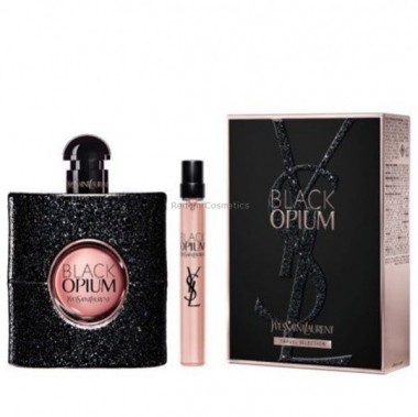 YVES SAINT LAURENT BLACK OPIUM WODA PERFUMOWANA DLA KOBIET 90 ML + WODA PERFUMOWANA 10 ML