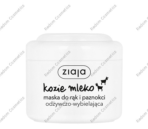 ZIAJA KOZIE MLEKO MASKA DO RĄK I PAZNOKCI ODŻYWCZO - WYBIELAJĄCA 75 ML