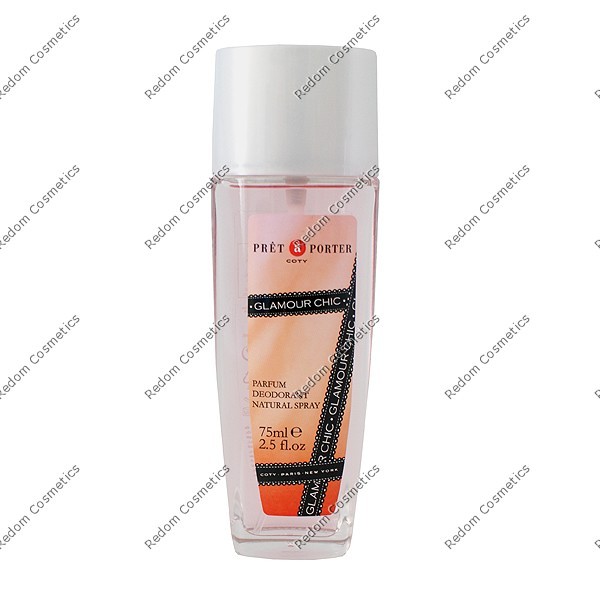 COTY PRET A PORTER GLAMOUR CHIC WOMEN DEZODORANT 75 ML ATOMIZER