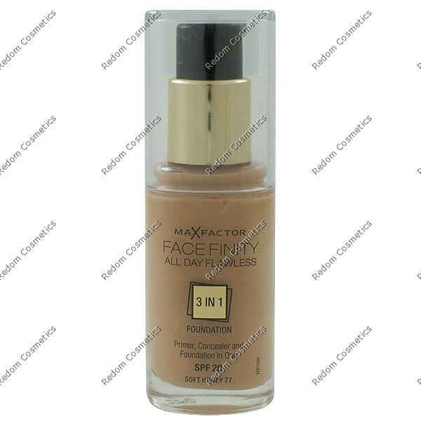 MAX FACTOR FACEFINITY ALL DAY FLAWLESS 3 W 1 PODKŁAD NR 77 SOFT HONEY 30 ML