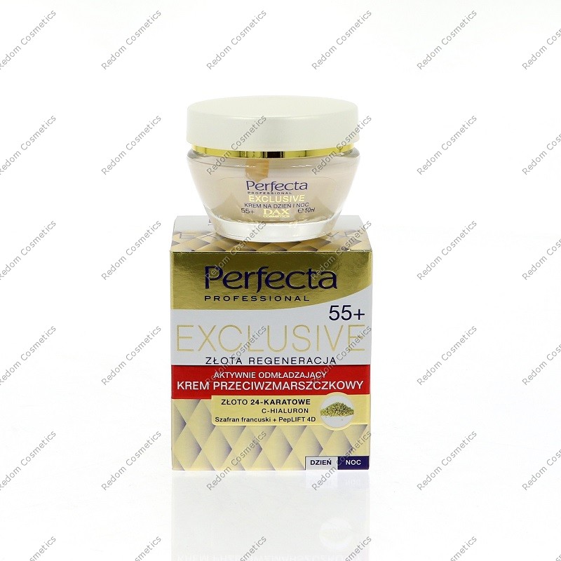 DAX EXCLUSIVE ZŁOTO + SZAFRAN FRANCUSKI 55+ KREM PRZECIWZMARSZCZKOWY 50 ML